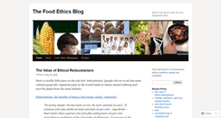Desktop Screenshot of food-ethics.com